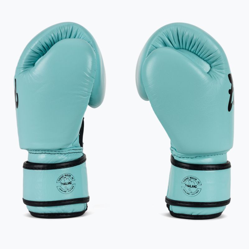 Fairtex Genuine Leather Boxing Gloves blue 4