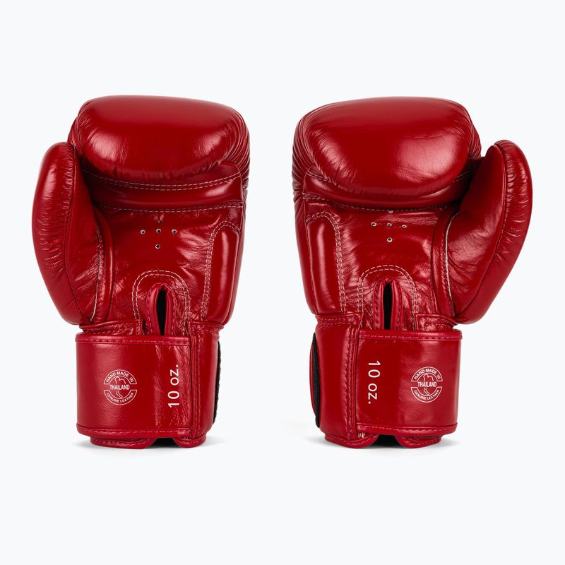 Fairtex Deluxe Tight-Fit red boxing gloves 3