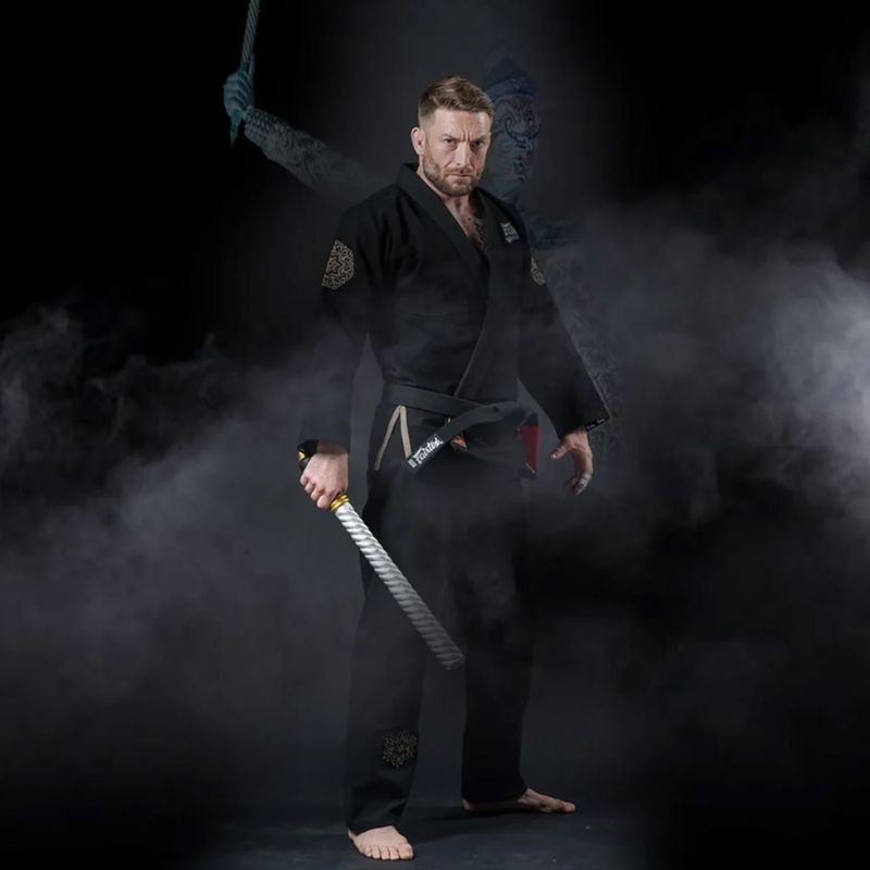 GI for Brazilian jiu-jitsu Fairtex 'Treeburam' black 10
