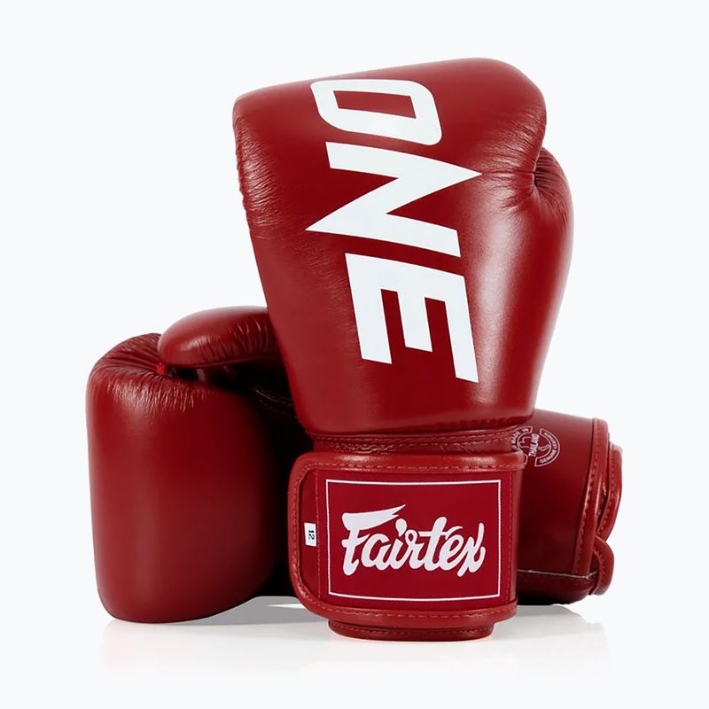 Fairtex ONE X Fairtex Boxing gloves red 4