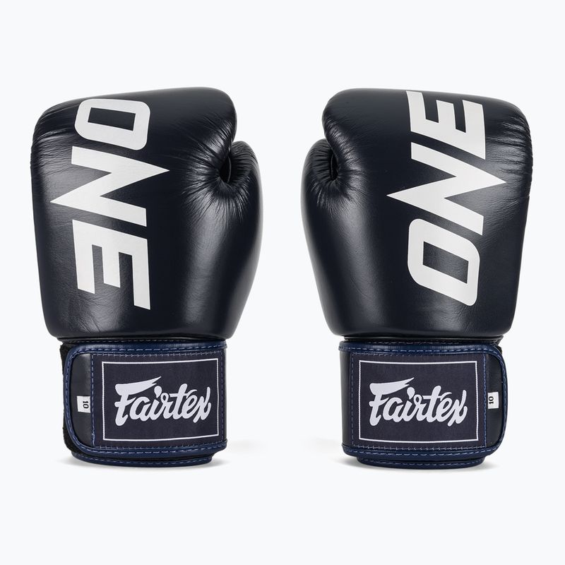 Fairtex ONE X Fairtex boxing gloves blue 2