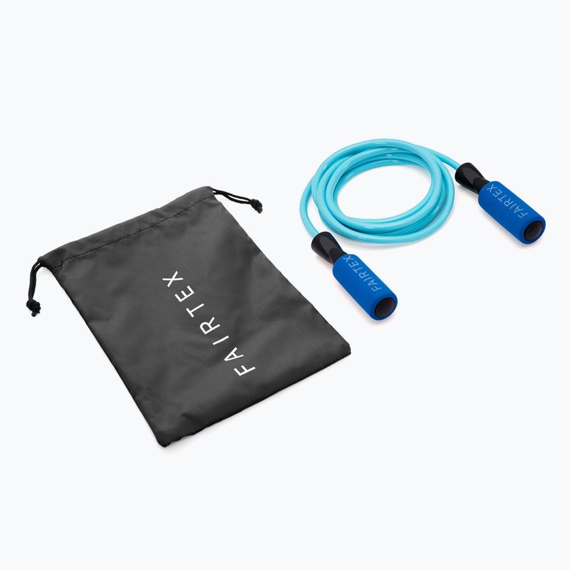 Fairtex Ball Bearing training skipping rope light blue 2