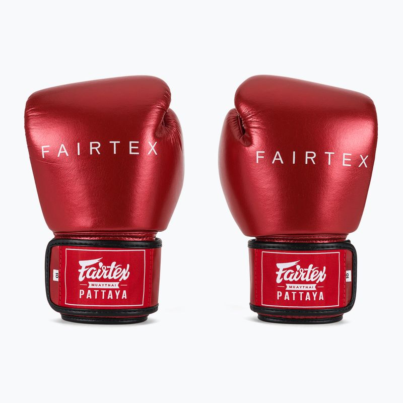 Fairtex Metallic Boxing Gloves red 2