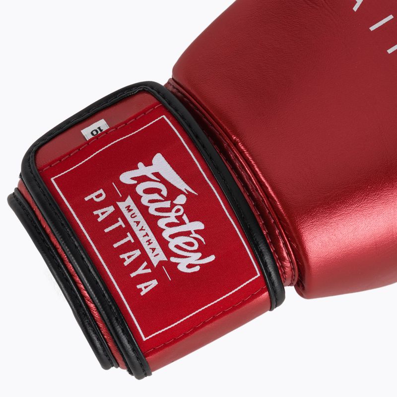 Fairtex Metallic Boxing Gloves red 6