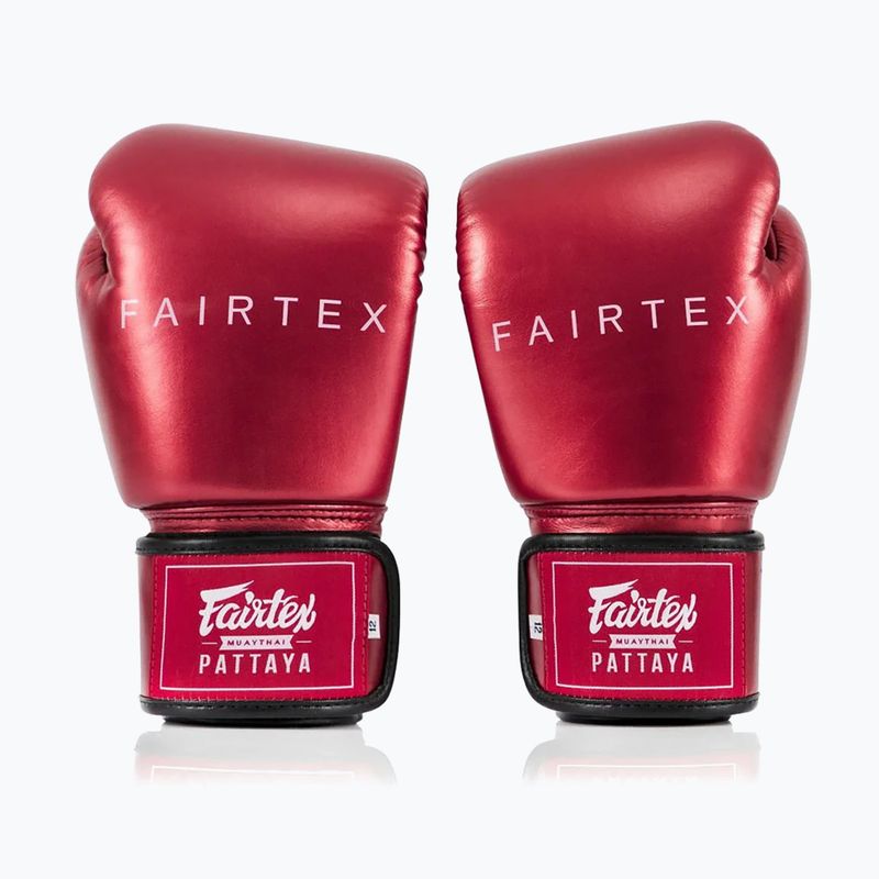 Fairtex Metallic Boxing Gloves red 2