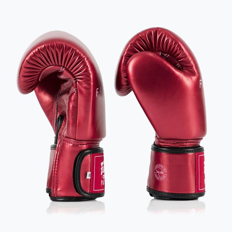 Fairtex Metallic Boxing Gloves red 4
