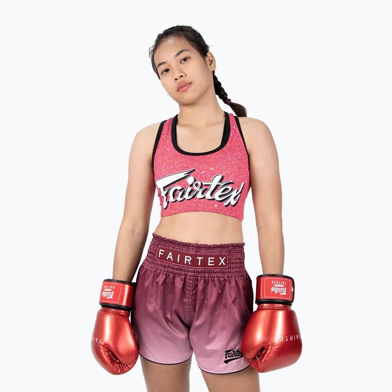 Fairtex Metallic Boxing Gloves red 6