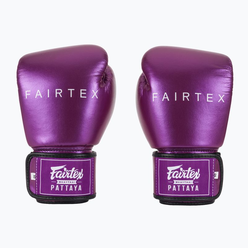 Fairtex Metallic Boxing Gloves purple 2