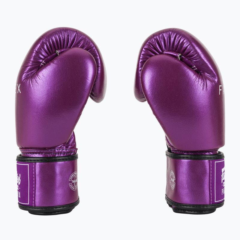 Fairtex Metallic Boxing Gloves purple 4