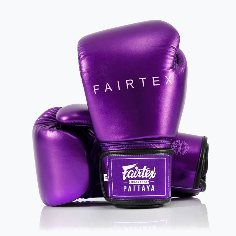 Fairtex Metallic Boxing Gloves purple 4