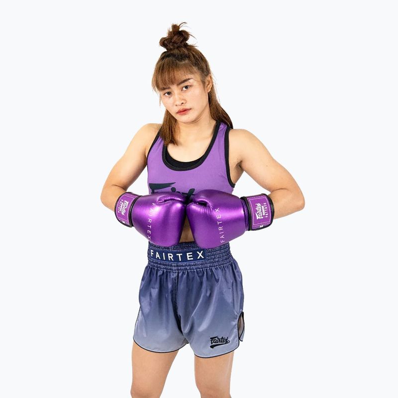 Fairtex Metallic Boxing Gloves purple 5