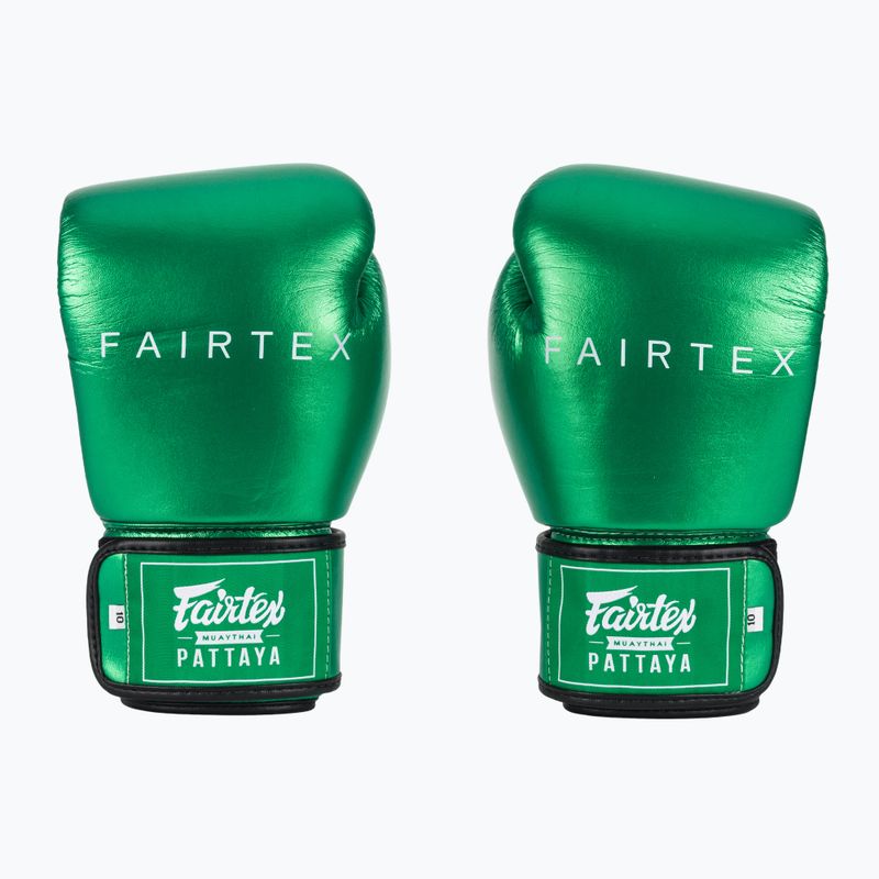 Fairtex Metallic Boxing Gloves green 2