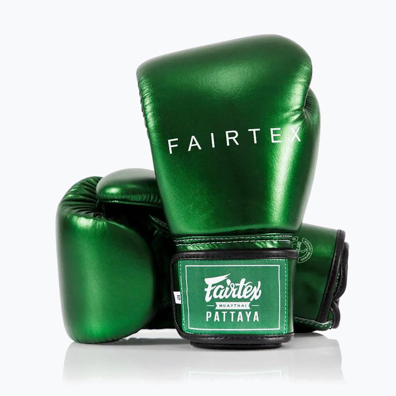 Fairtex Metallic Boxing Gloves green 4