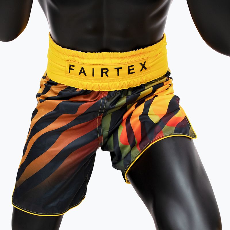 Fairtex Boxing BT2002 'Tiger' yellow/black boxing shorts 3