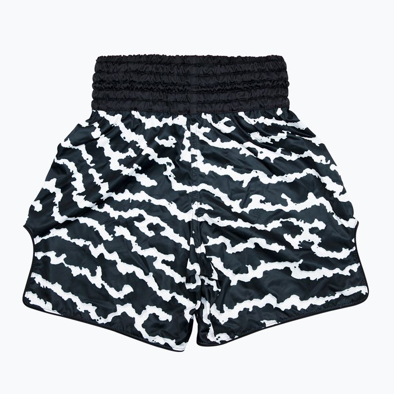 Fairtex Boxing Trunks BT2004 'Crack' shorts black/white 2