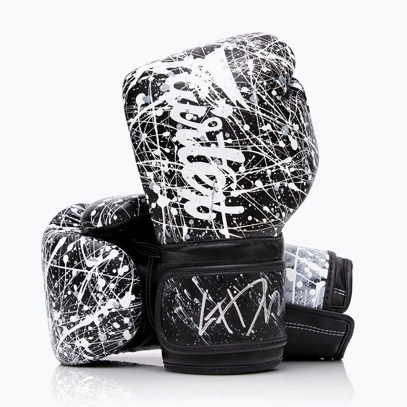 Fairtex Microfiber Art Collections Painter gloves black/white 4