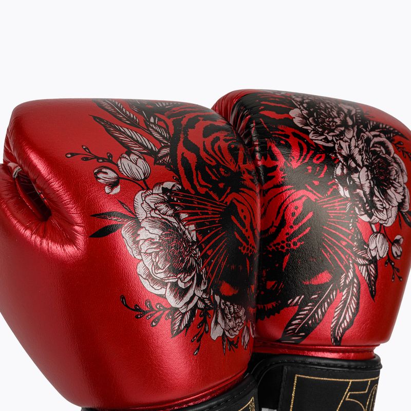Fairtex Golden Jubilee red boxing gloves 7