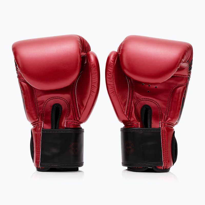 Fairtex Golden Jubilee red boxing gloves 2