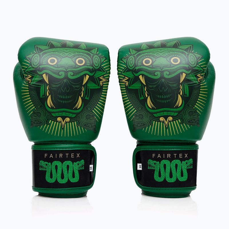 Fairtex X Tom Atencio Boxing Resurrection green boxing gloves