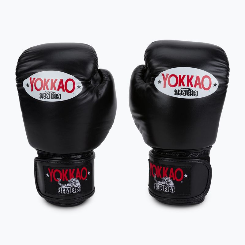 YOKKAO Matrix boxing gloves black BYGL-X-1