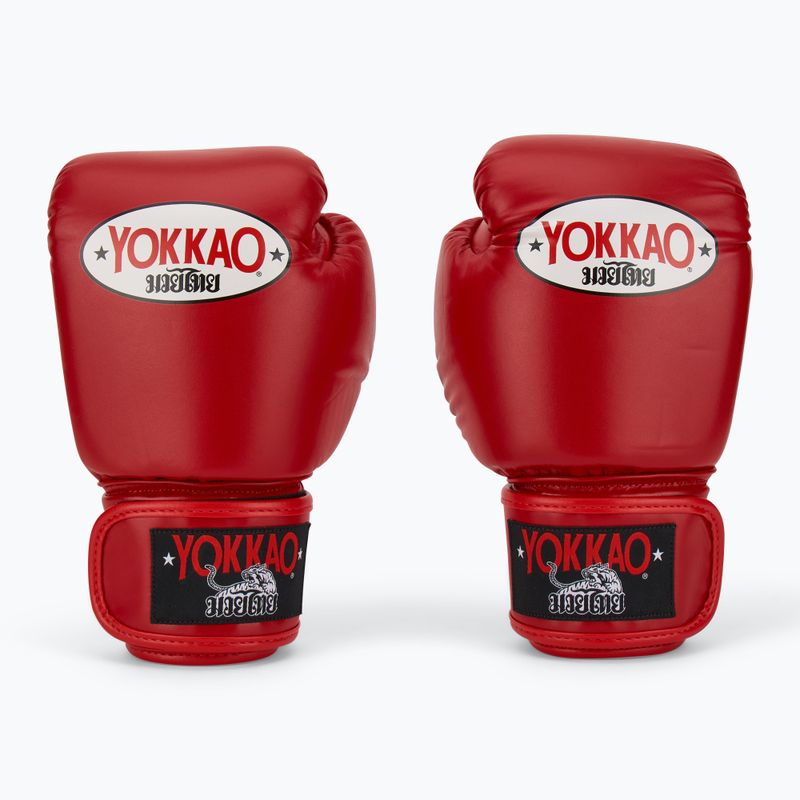 Men's boxing gloves YOKKAO Matrix red 2