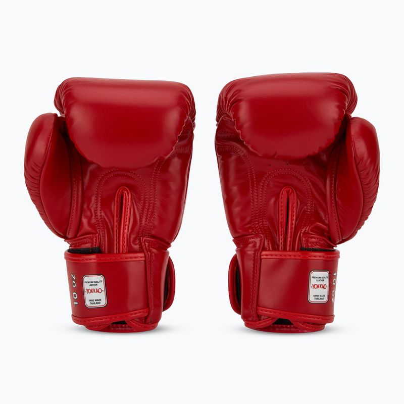 Men's boxing gloves YOKKAO Matrix red 3
