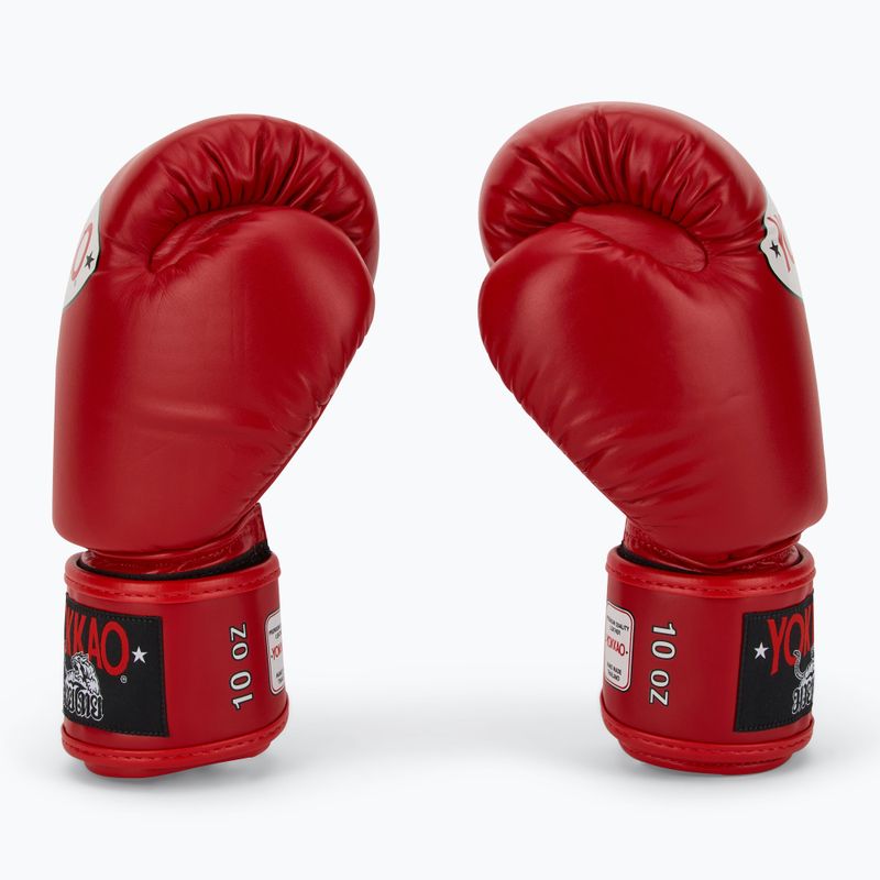 Men's boxing gloves YOKKAO Matrix red 4