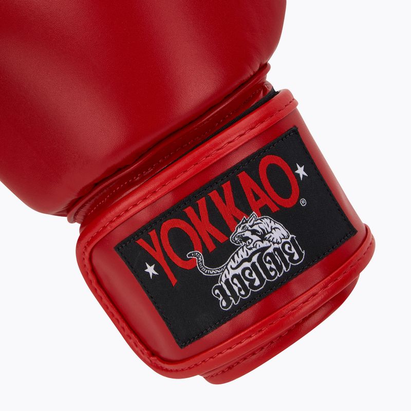 Men's boxing gloves YOKKAO Matrix red 6