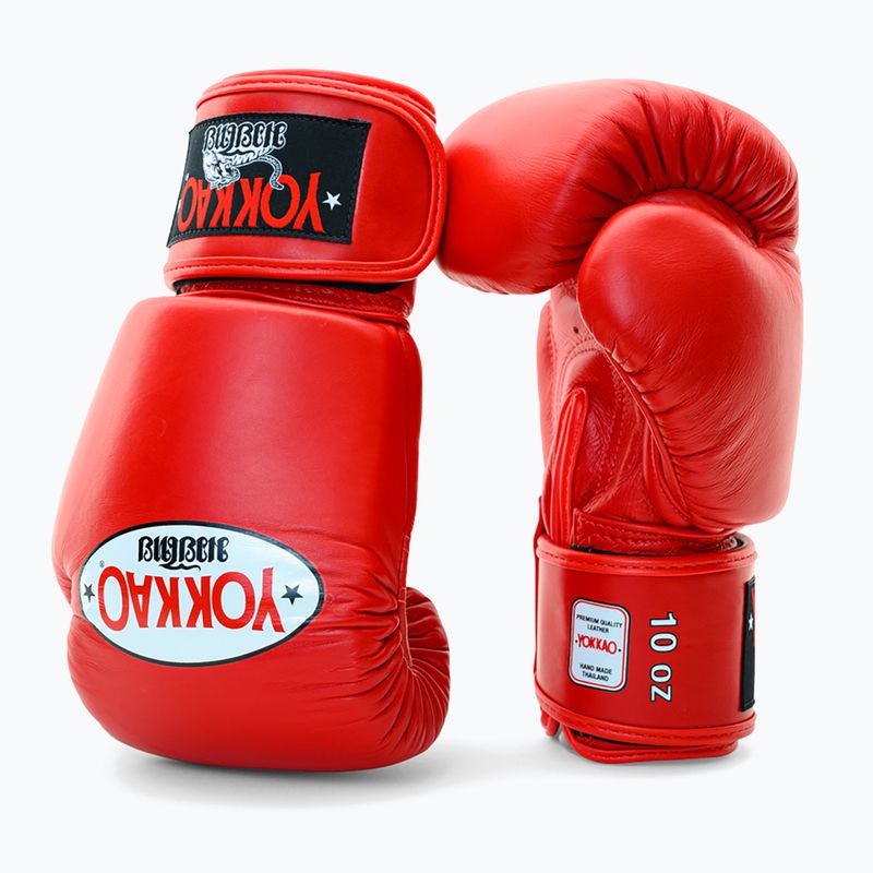 Men's boxing gloves YOKKAO Matrix red 8