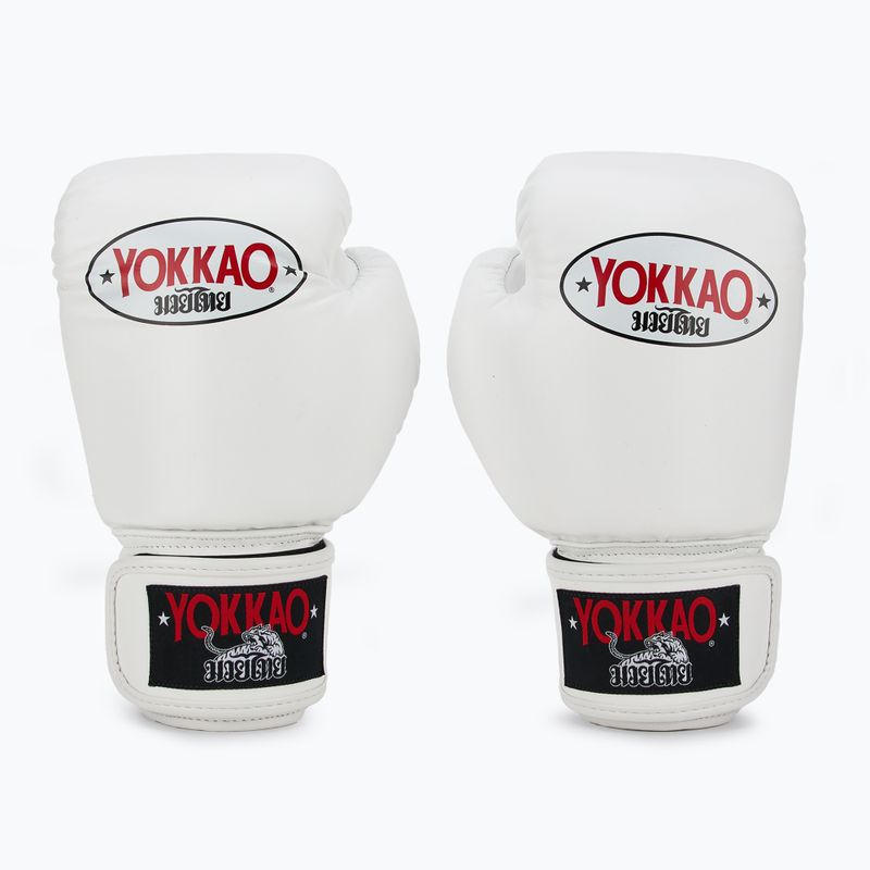 Men's boxing gloves YOKKAO Matrix white 2