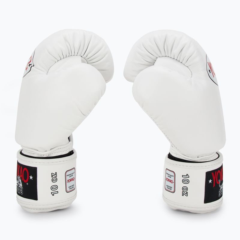 Men's boxing gloves YOKKAO Matrix white 4