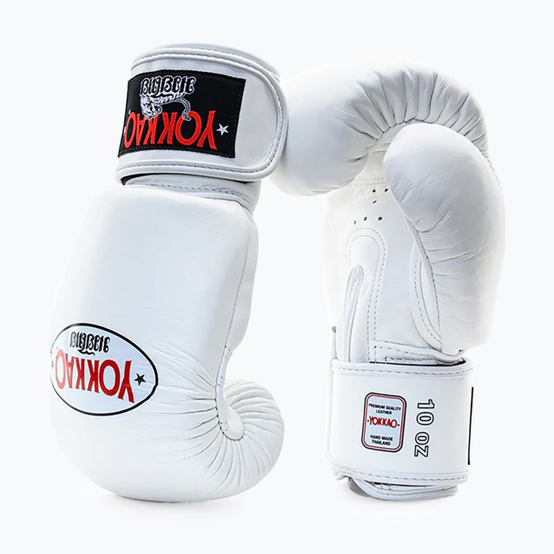 Men's boxing gloves YOKKAO Matrix white 2