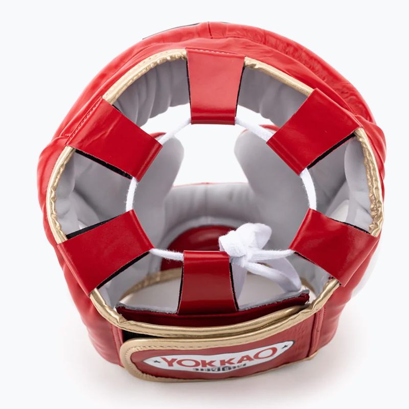 YOKKAO Training Headguard combat sports helmet red HYGL-1-2 5