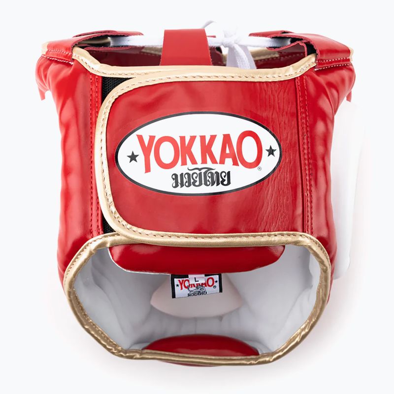 YOKKAO Training Headguard combat sports helmet red HYGL-1-2 7