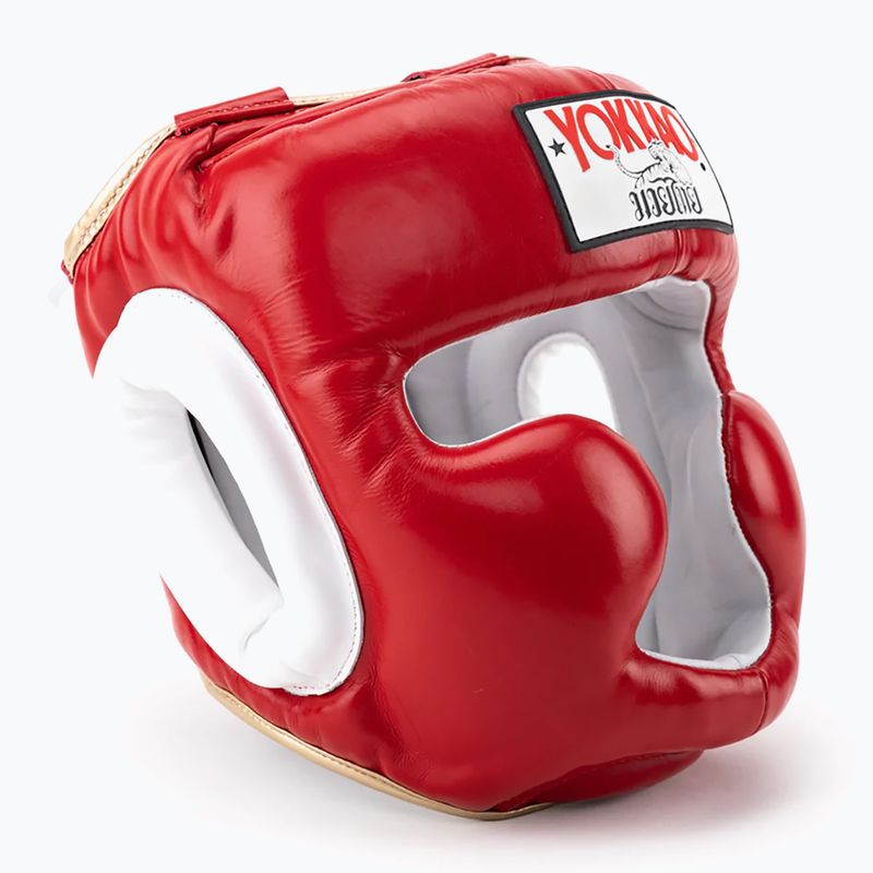 YOKKAO Training Headguard combat sports helmet red HYGL-1-2 8