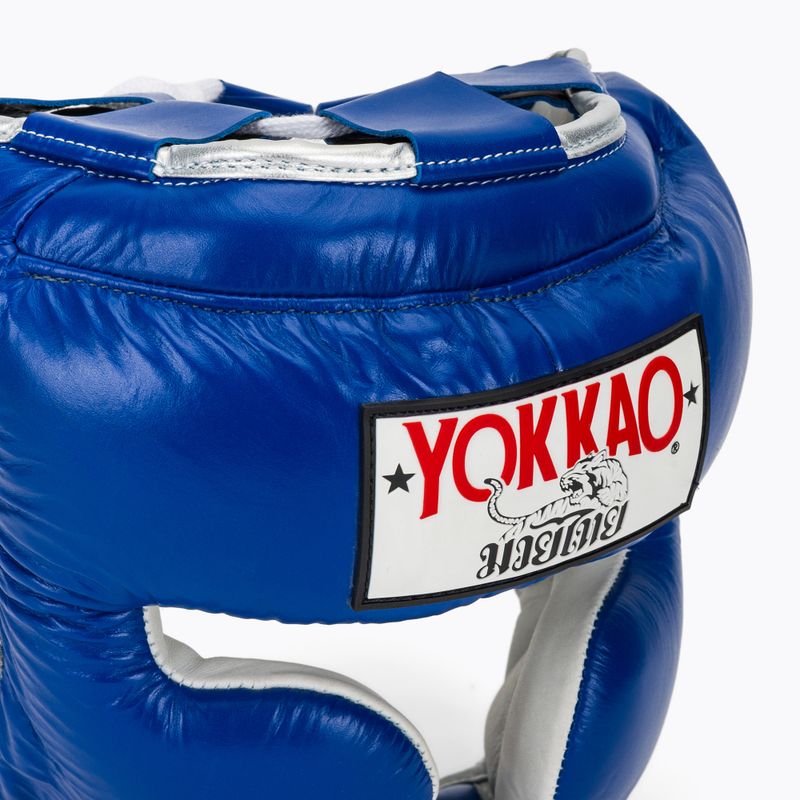 Men's boxing helmet YOKKAO Training blue 4