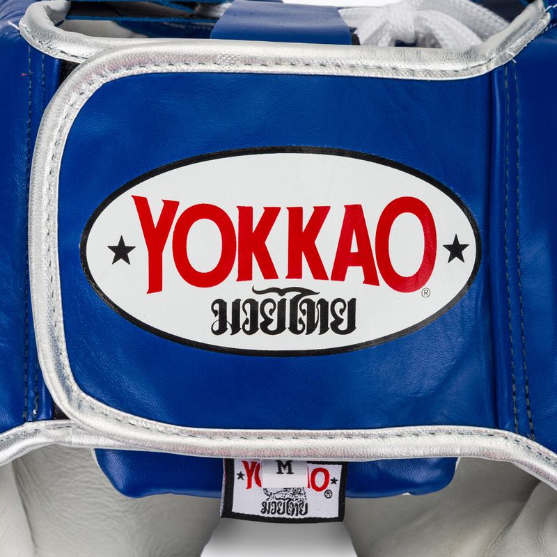 Men's boxing helmet YOKKAO Training blue 5