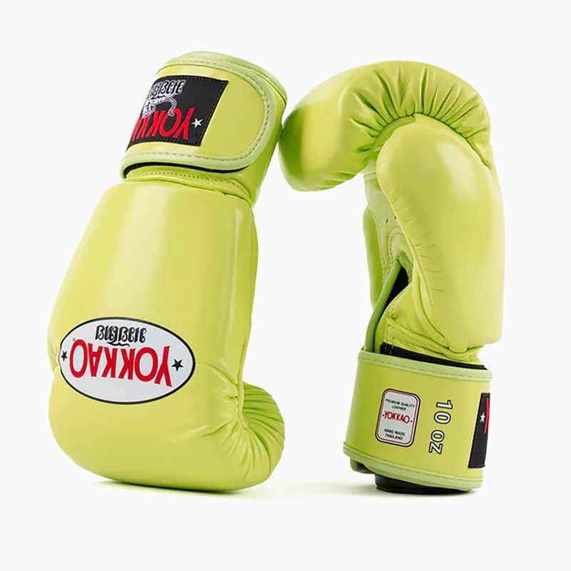 YOKKAO Matrix lime punch men's boxing gloves 2