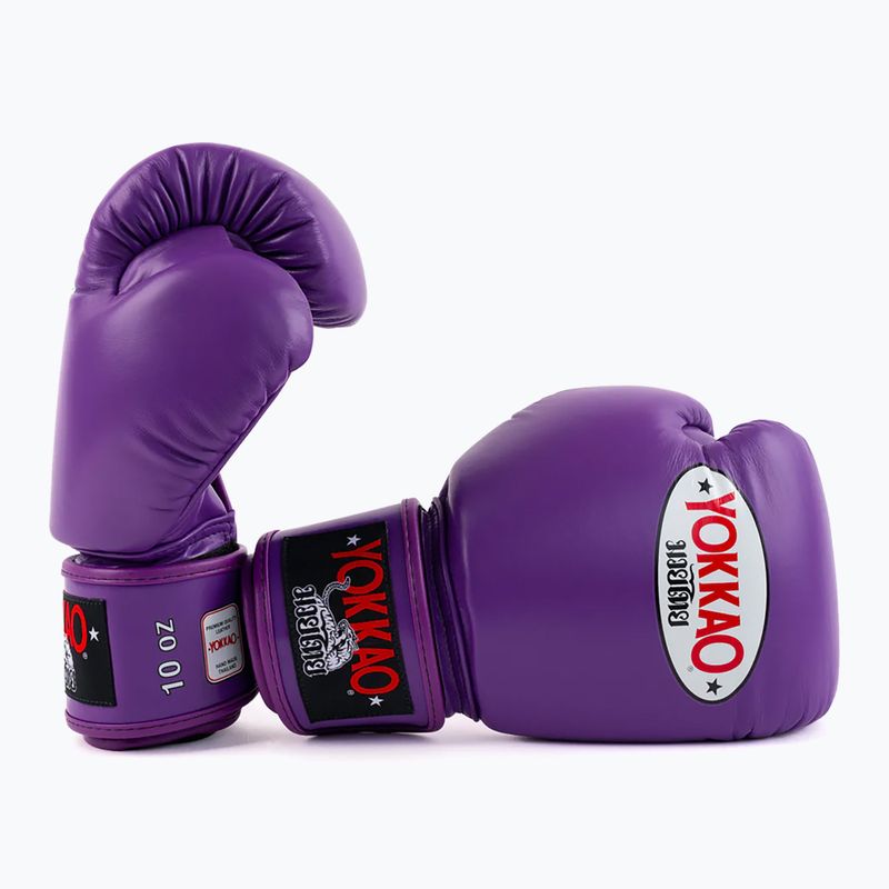 Men's boxing gloves YOKKAO Matrix flash purple 2