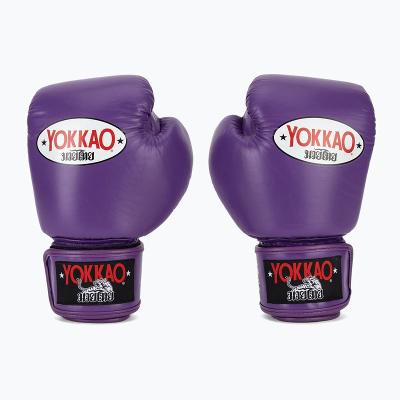 Men's boxing gloves YOKKAO Matrix flash purple 2