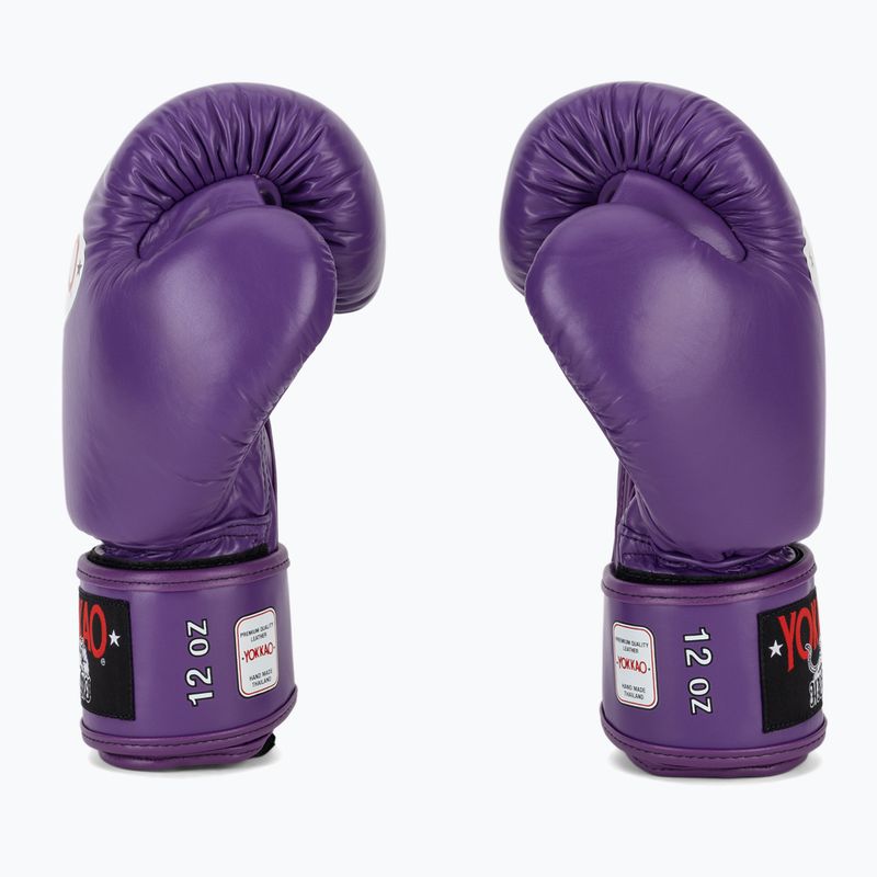 Men's boxing gloves YOKKAO Matrix flash purple 4