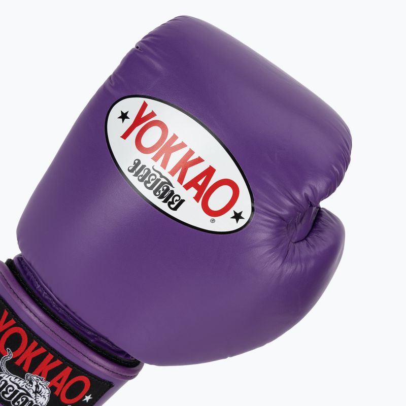Men's boxing gloves YOKKAO Matrix flash purple 5