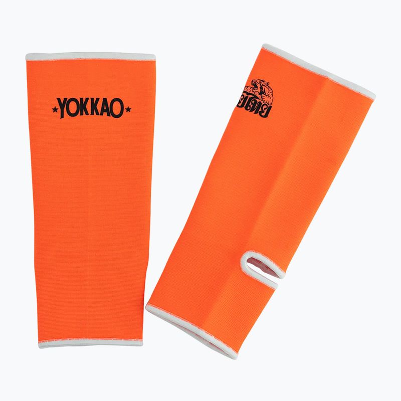 YOKKAO Muay Thai men's ankle protectors neon orange