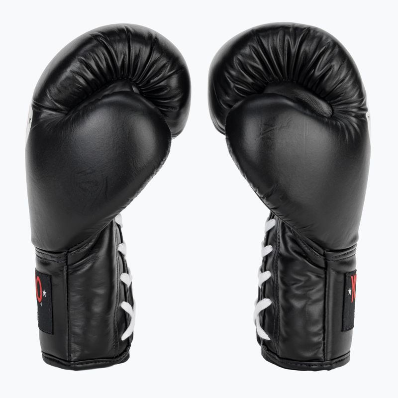 YOKKAO Matrix Lace Up men's boxing gloves black 4