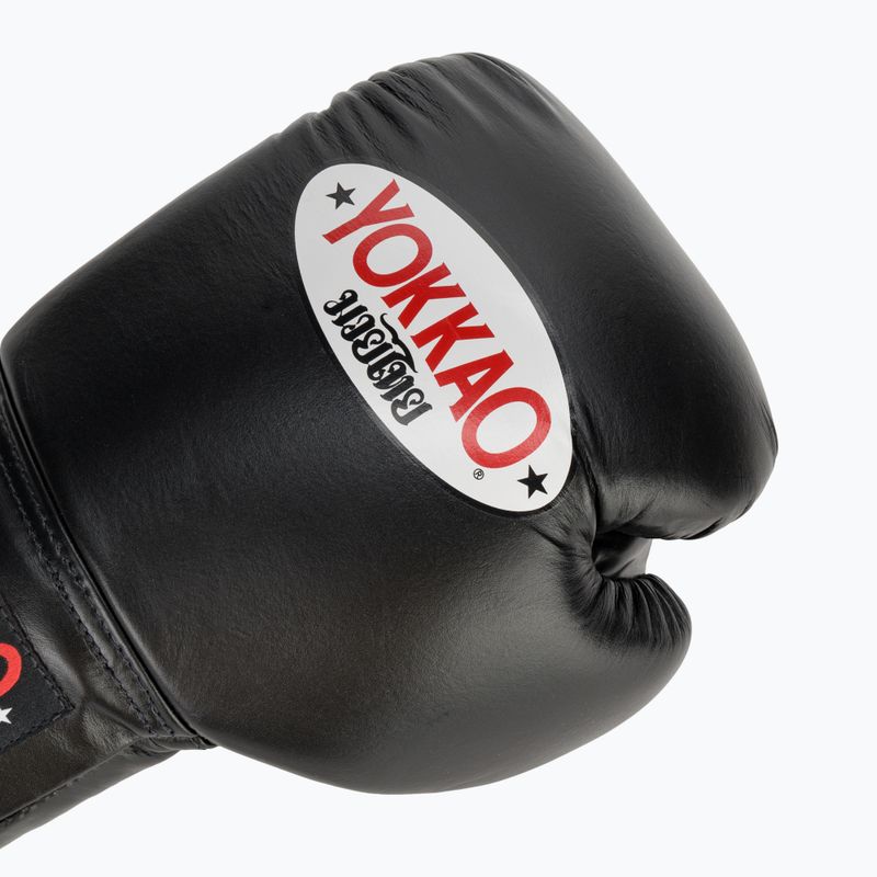 YOKKAO Matrix Lace Up men's boxing gloves black 5