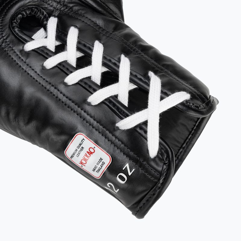 YOKKAO Matrix Lace Up men's boxing gloves black 6