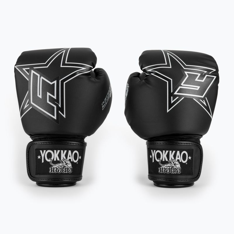 Boxing gloves YOKKAO Institution Boxing black 2