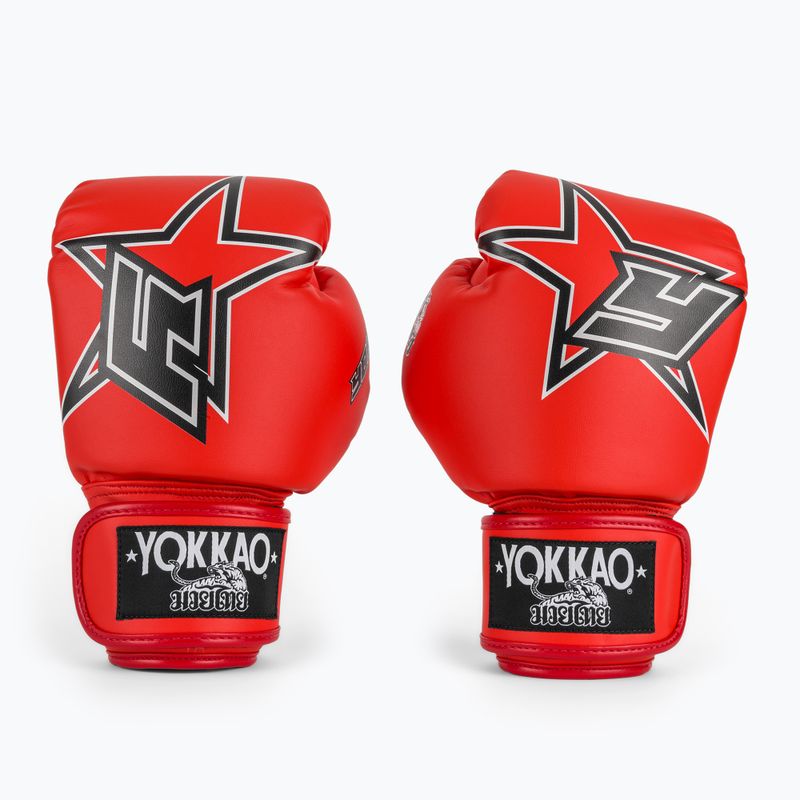 Boxing gloves YOKKAO Institution Boxing red 2