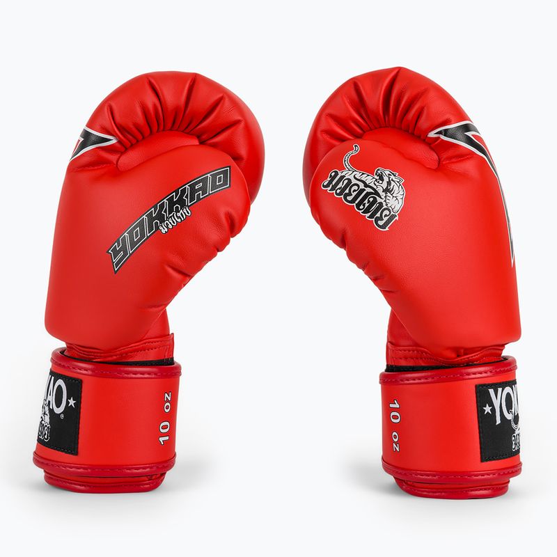 Boxing gloves YOKKAO Institution Boxing red 4