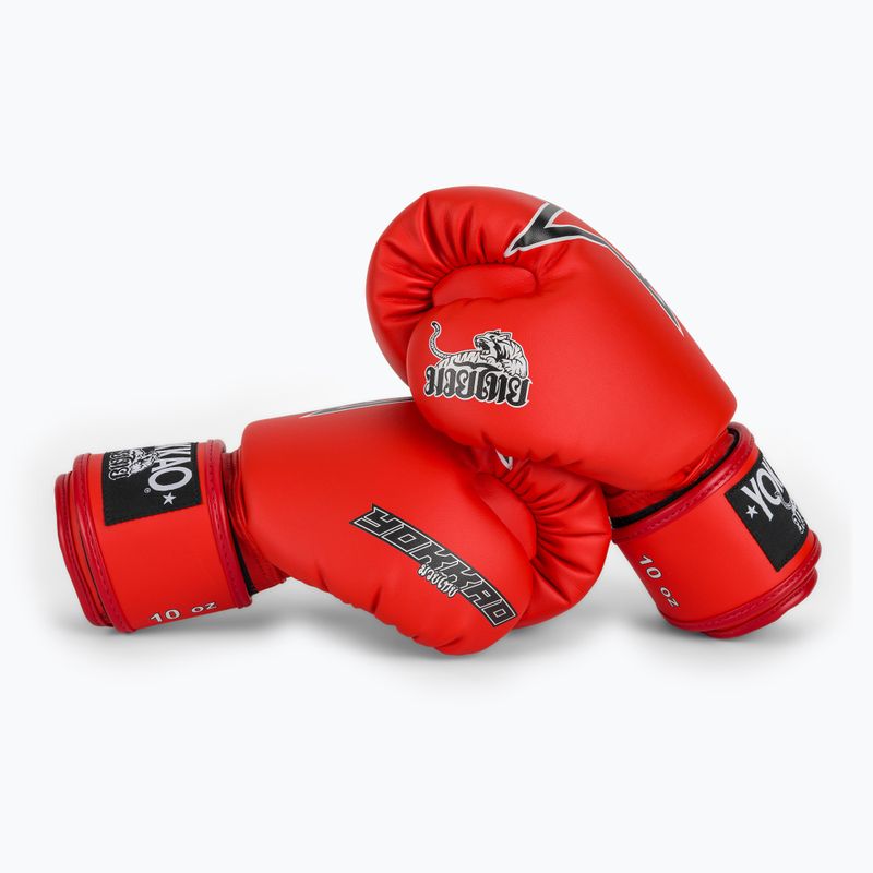 Boxing gloves YOKKAO Institution Boxing red 7